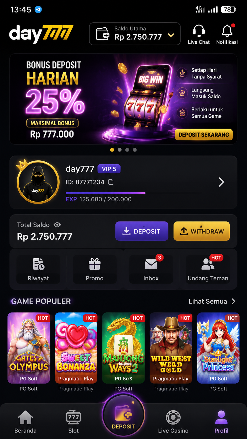Screenshot 3 day777
